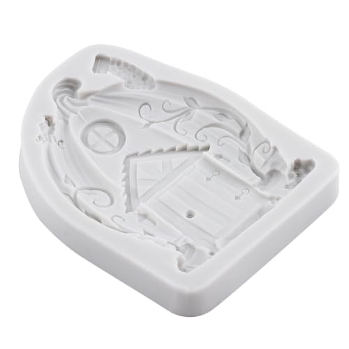 Lingzhi Pumpkin House Silicone Fondant Mold Fairy Garden Cake Decorating