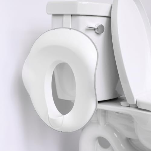 Ubbi Adjustable Toilet Trainer for Toddlers with Handles, Gray (2 Pack)