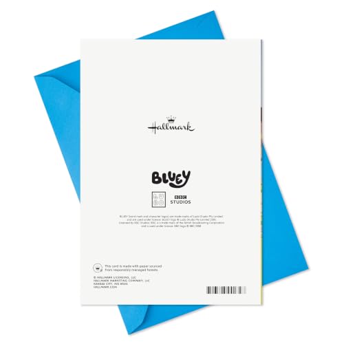Hallmark Bluey Musical Birthday Card with Light - Hip Hooray Design