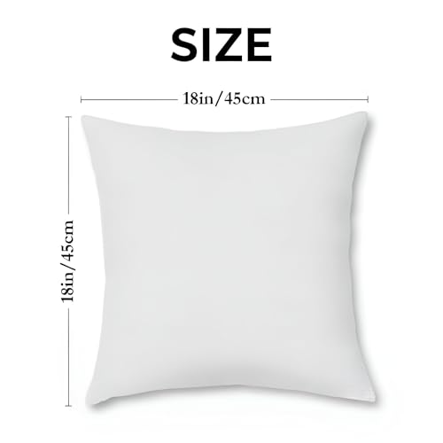 Set of 4 Bird Pillow Covers 18x18 - White Linen Farmhouse Decor
