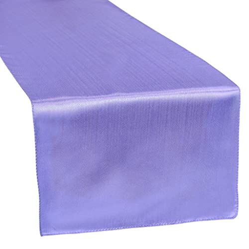 Purple Satin Table Runner 14x108 inch - Elegant Event Decor