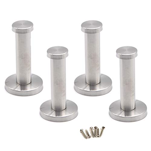 Small Stainless Steel Wall Mount Coat Hook - 4PCS Heavy Duty Towel Hook