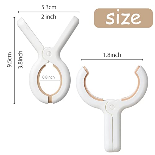 12 Pack Heavy Duty Plastic Clothes Pins with Anti-Rust Springs