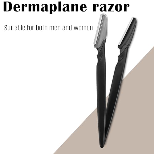 Dermaplane Razor 12-Pack Face Shaver and Eyebrow Trimmer Peach Fuzz Remover