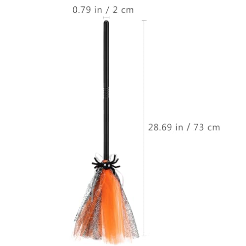 MAGICLULU Halloween Witch Broomstick - Plastic Broom Prop