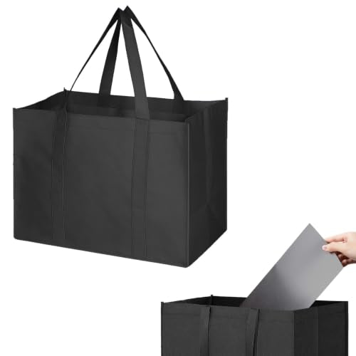 Reusable Foldable Shopping Bag - Large 16" W x 13" H x 10" D