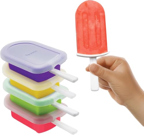 Tovolo Stackable Silicone Popsicle Molds with Drip Guards - 4 Pack