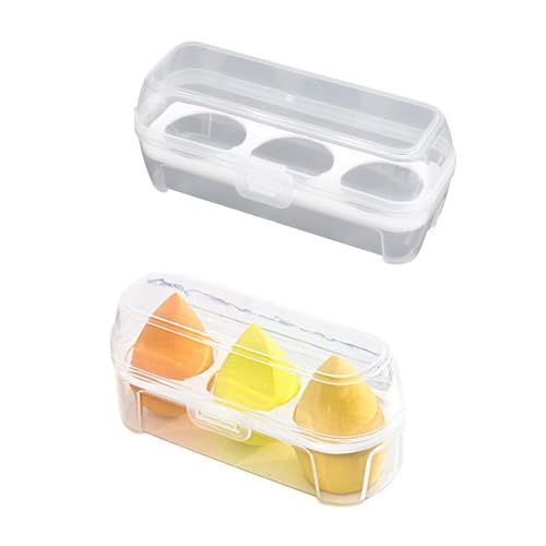 Makeup Sponge Holder Case - 2 Pack Portable Storage Organizer