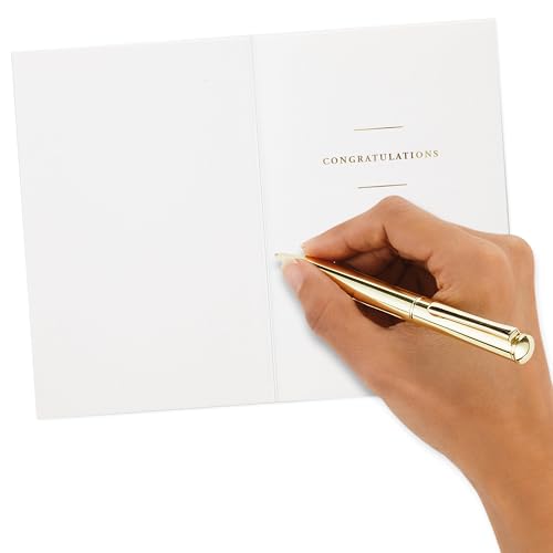 Hallmark Signature Wedding Card - Rest of Your Lives Gold Foil Design