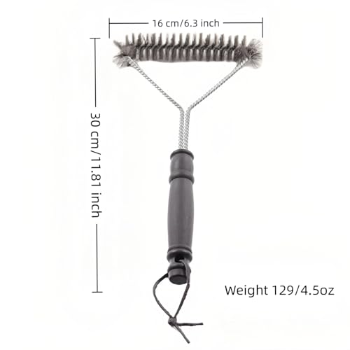 12-Inch Heavy Duty Stainless Steel BBQ Grill Brush with Y-Shape Head