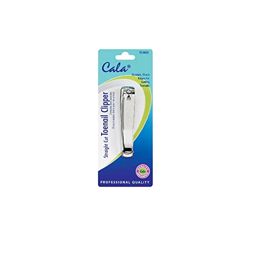 Cala Straight Cut Toenail Clipper with Nail File and Chain
