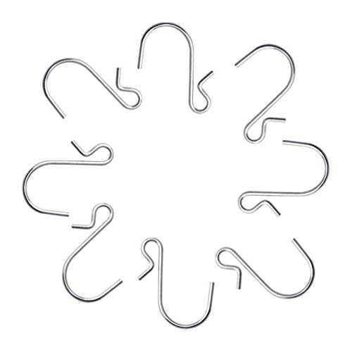 40 Pack Stainless Steel S-Hooks - Heavy Duty Metal Hangers for DIY & Home