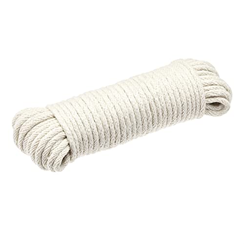 Amazon Basics Natural Cotton Braided Rope - 3/16" x 50' for DIY & Crafts