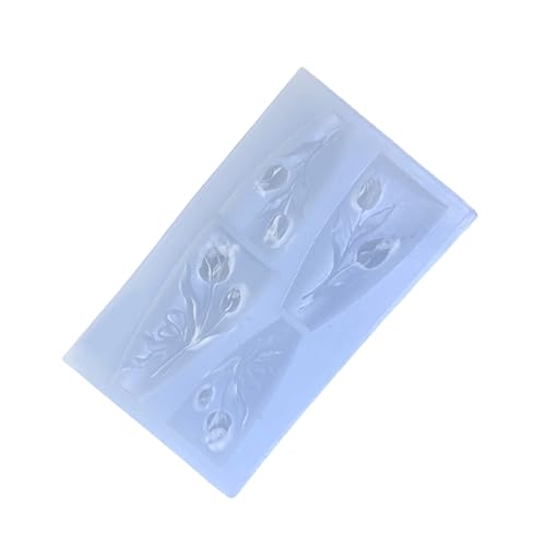 Zudilyo Silicone Nail Art Mold with Flower Patterns for Manicures
