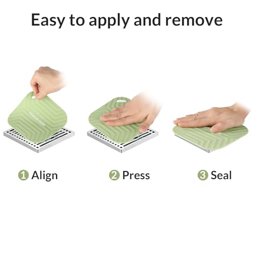 Green Nexus Silicone Shower Drain Cover - 3 Pack, 5.9" Odor & Bug Blocker