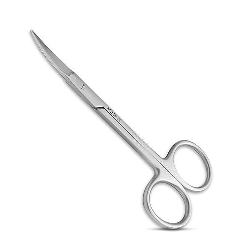 MJW Professional Stainless Steel Fingernail and Facial Hair Scissors