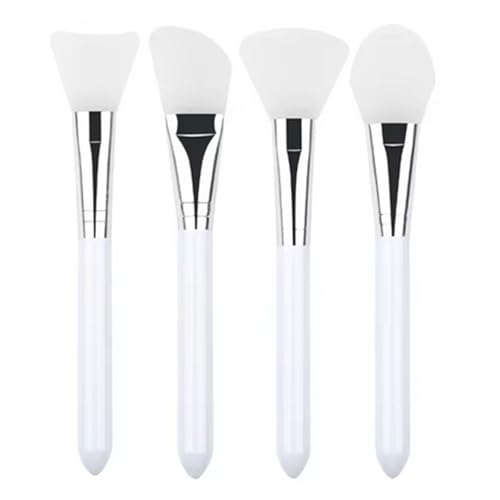 Silicone Facial Mask Brush Set - 4 Pack Soft Flexible Applicator Tools