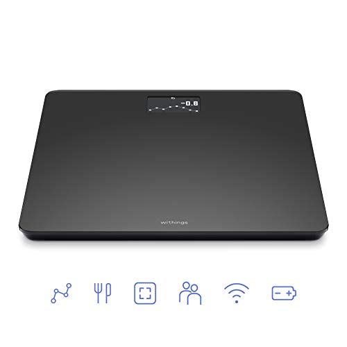 Withings Body - Digital Wi-Fi Smart Scale with Automatic Smartphone App Sync, BMI, Multi-User Friendly, with Pregnancy Tracker & Baby Mode