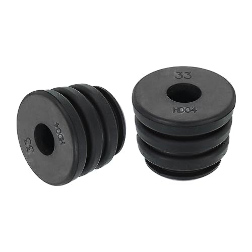 PATIKIL 1.2x1 Inch Rubber Mounts for Vibration-Reducing Air Conditioner & Refrigerator Feet, 3 Pack