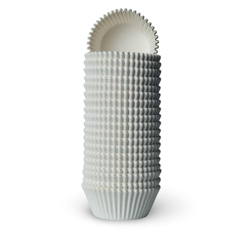 200 White Cupcake Liners - Standard Baking Cups for Muffins & Desserts