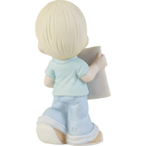 Precious Moments "Mom, You Deserve The World Hand-Painted Porcelain Figurine - 203006, Unique Mother's Day, Birthday, and Holiday Decor Keepsake