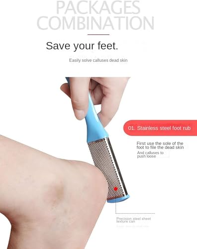 Professional Callus Remover & Metal Foot File Pedicure Kit, Black