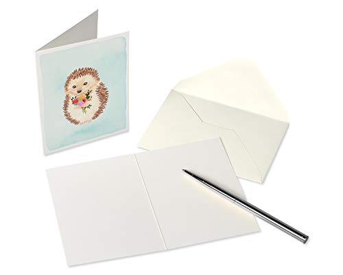 Hedgehog with Flower Blank Cards & Envelopes Set - 14 Count