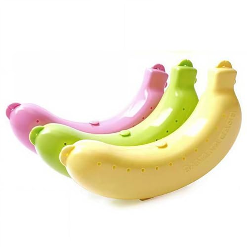 3-Piece Banana Storage Container Set - BPA-Free Fruit Protector Case