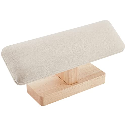 NBEADS Gainsboro Wooden Watch & Jewelry Display Stand with T-Bar Bracelets