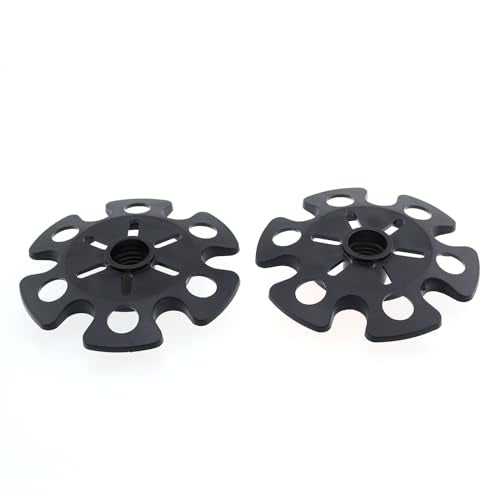 2PCS Trekking Pole Snow Baskets Universal Accessories for Walking Sticks Anti Sink Tips Horseshoe Foot Plastic Protectors and Replacement Tips for Trekking Poles in Black
