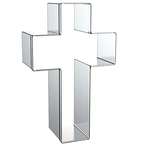 Cross Cookie Cutter Set Assorted Sizes - 2, 3, 4, 5 Inch Stainless Steel Baking Molds