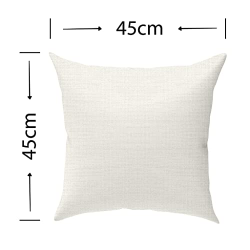 Farmhouse Flannel Throw Pillow Cover 18x18 for Porch & Living Room