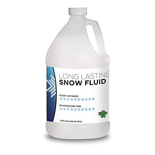 Froggy's Flakes Snow Machine Fluid - Long-Lasting 1 Gallon Formula with 75+ Feet Float/Drop