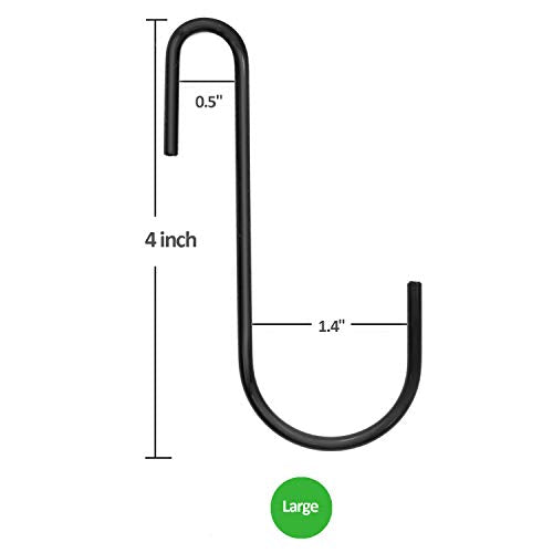 ESFUN 18 Pack Heavy Duty S Hooks for Kitchen & Home Organization