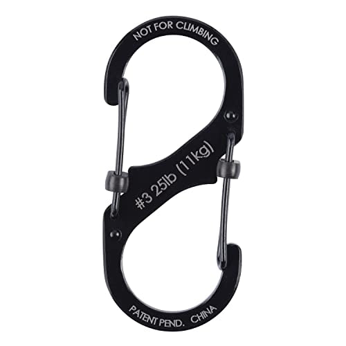 Nite Ize S-Biner SlideLock Dual Locking Carabiner #3 (Pack of 2)