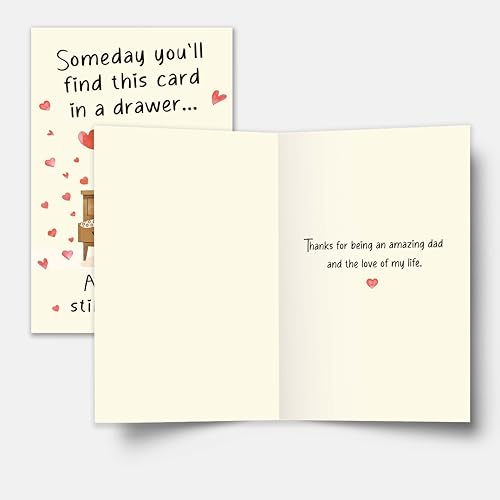 Heartfelt Father's Day Card for Husband or Boyfriend - 8.1x5.3in