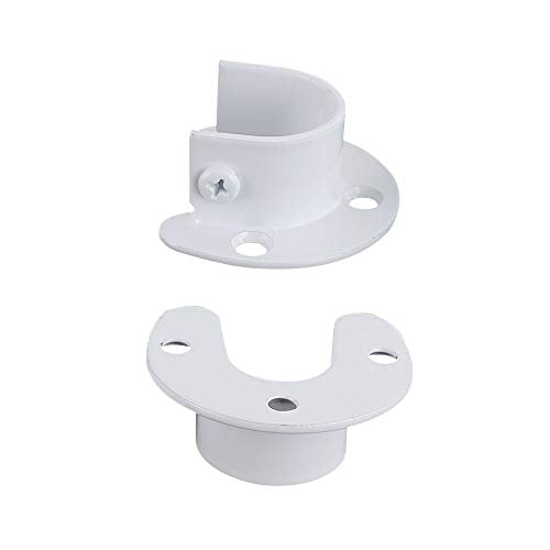 U-Shaped Shower Rod Holder Brackets - 4pcs Heavy Duty Stainless Steel