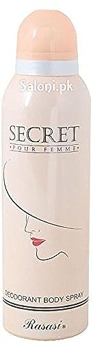 Rasasi Secret Body Spray for Women - 6.67 oz Long-Lasting Fragrance