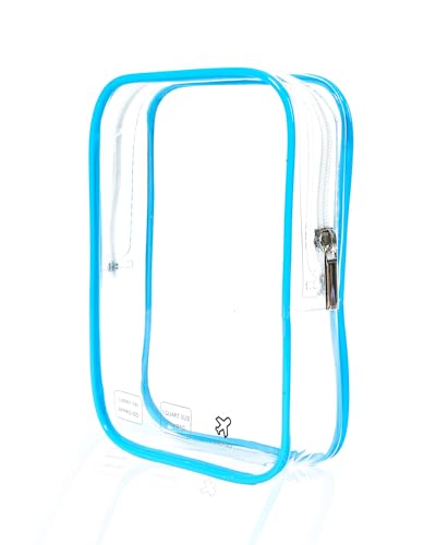 CALYGO TSA Approved Clear Toiletry Bag 1 Quart Travel Pouch