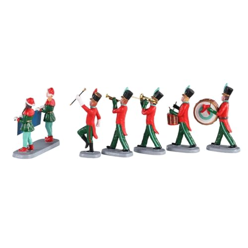 Lemax Christmas Village On Parade Set of 6 - Holiday Seasonal Decor