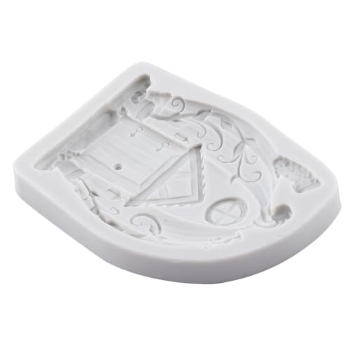 Lingzhi Pumpkin House Silicone Fondant Mold Fairy Garden Cake Decorating
