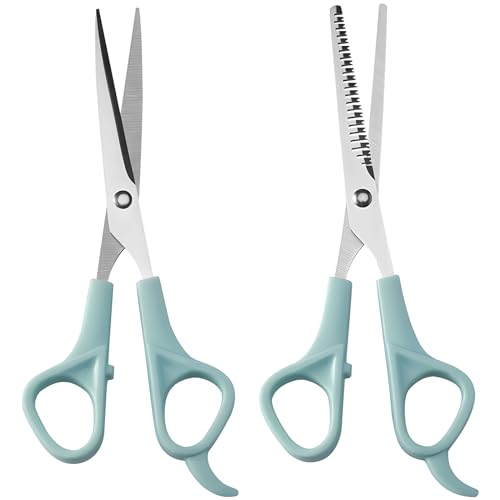 Kootinn Professional Hair Cutting Scissors and Thinning Shears 2-Pack