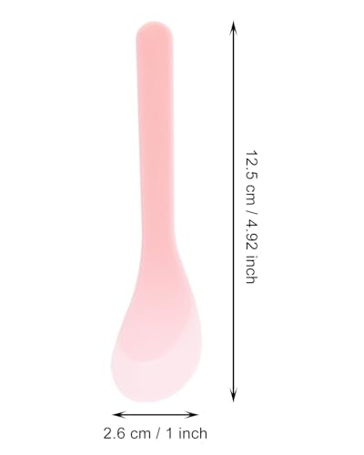 ONLYKXY 5-Pack 5-Inch Plastic Cosmetic Spatulas for Face Cream Mixing