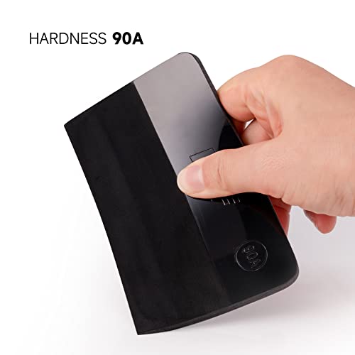 FOSHIO PPF Squeegee - Large Black TPU Rubber for Paint Protection & Tinting