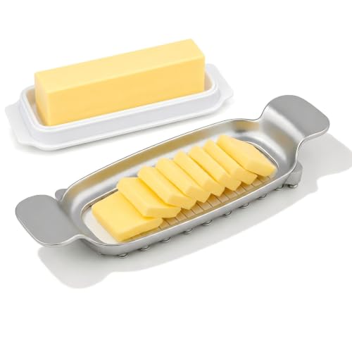 Vunpok Stainless Steel Butter Slicer - Ergonomic Multi-Use Cutter