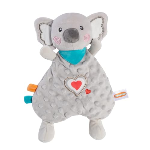 JINBOBUBU Koala Baby Security Blanket, Organic Cotton Plush Lovey