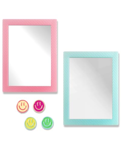 Mymazn Locker Accessories Kit - 2 Magnetic Mirrors & 4 Magnets