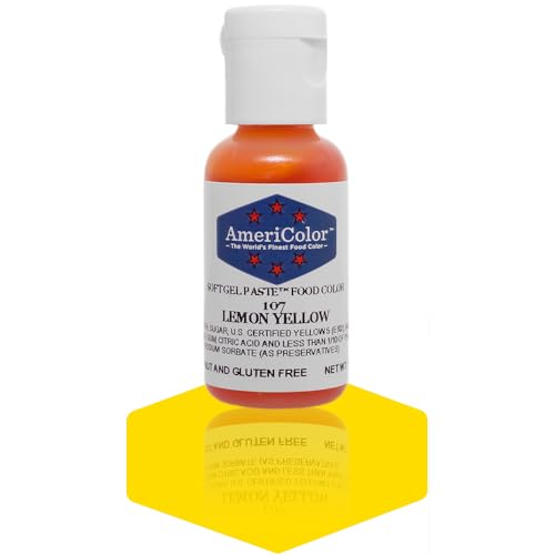 AmeriColor Soft Gel Paste Food Color - Lemon Yellow, 0.75 Ounce