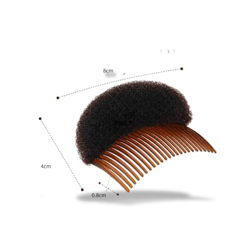 2PCS Magic Hair Styling Clip Volume Insert & Bun Maker (Black)