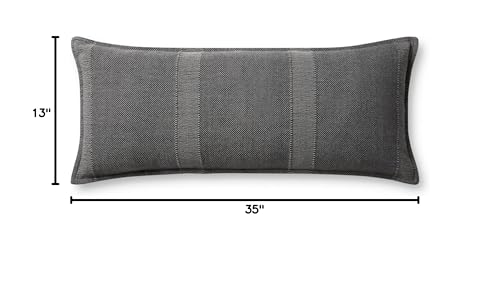 Loloi Angela Rose x Nadine Collection PAR0021 Slate 13'' x 35'' Cover Only Pillow